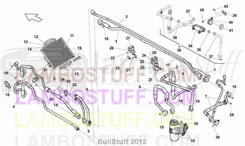 2014 Lamborghini GALLARDO LP 550-2 COUPE CANADA AIR CONDITIONING SYSTEM (260.05.00)